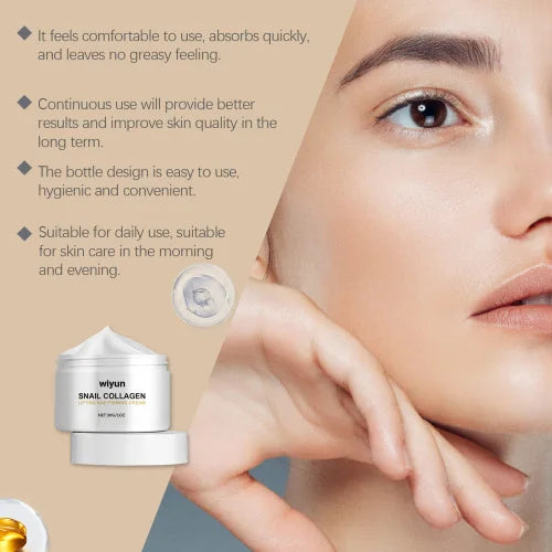 Wiyun Snail Collagen Firming Cream Moisturizes Skin With High Moisture Brightening  Light Wrinkling And Radiant