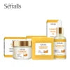 Séfralls All-Skin-Types Turmeric Care Trio Face Cream Serum Soap Facial Oil Brightening Wrinkle-Reducing Hydrating Rejuvenating