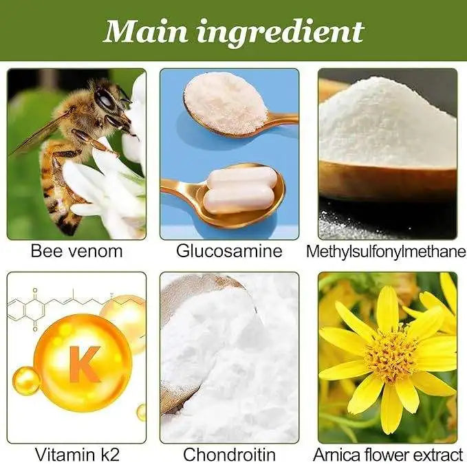 LEIHU Hot Sale Natural Herbal Joint Bone Neck Muscle Pain Relief Cream with Bee Venom Healthcare Certified 30g